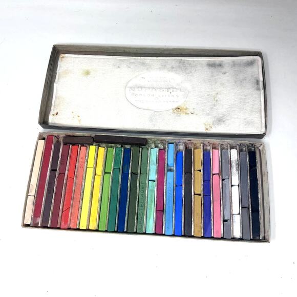 Eberhard Faber Nupastel Color Sticks VTG Pastel Set 24 Color Assortment No. 264 - Picture 2 of 4